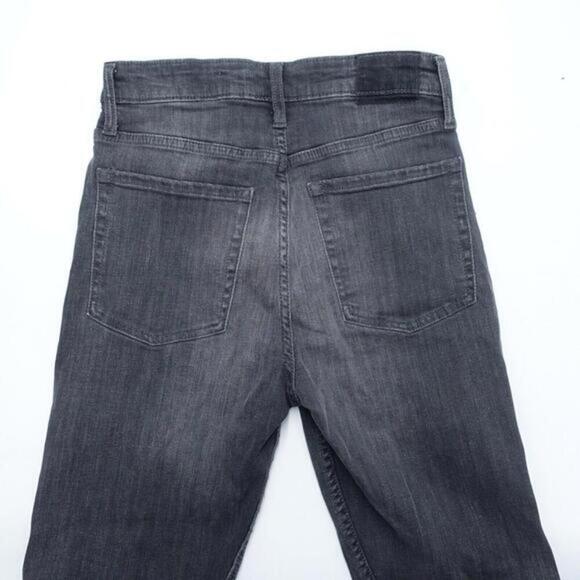 Aéropostale Jeans Women's 4R Gray Stretch Distressed Frayed Hem Cheeky Jegging - Picture 3 of 8